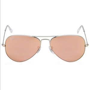 Ray-Ban Aviator Sunglasses Pink Mirror
